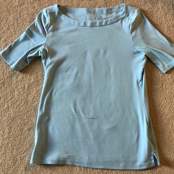 talbots stretch weekend tee